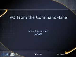 VO From the Command-Line