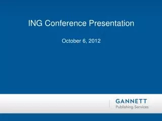 ING Conference Presentation October 6, 2012