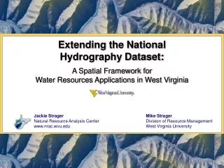 Extending the National Hydrography Dataset: A Spatial Framework for