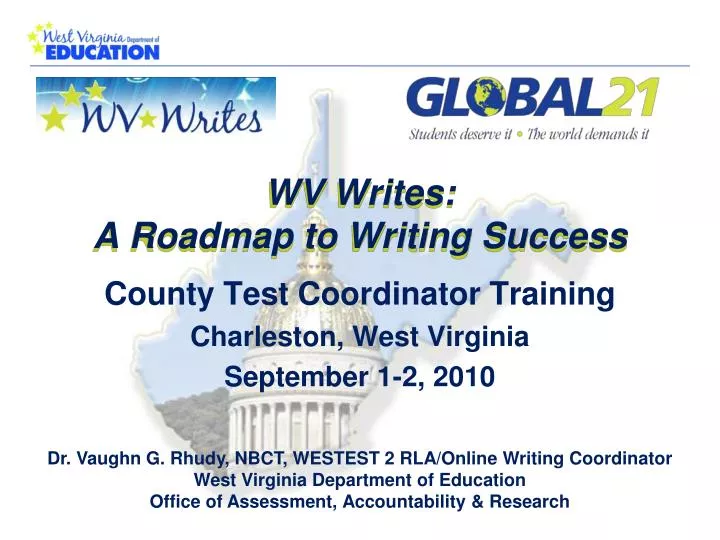 county test coordinator training charleston west virginia september 1 2 2010