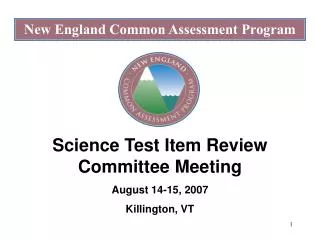 New England Common Assessment Program