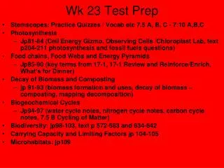 Wk 23 Test Prep