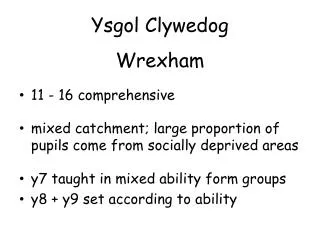 Ysgol Clywedog Wrexham