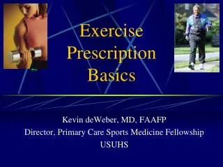 Exercise Prescription Basics
