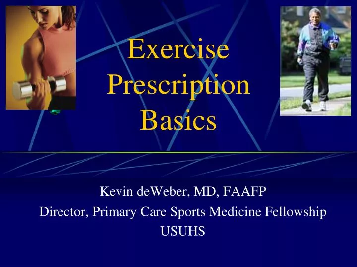 exercise prescription basics