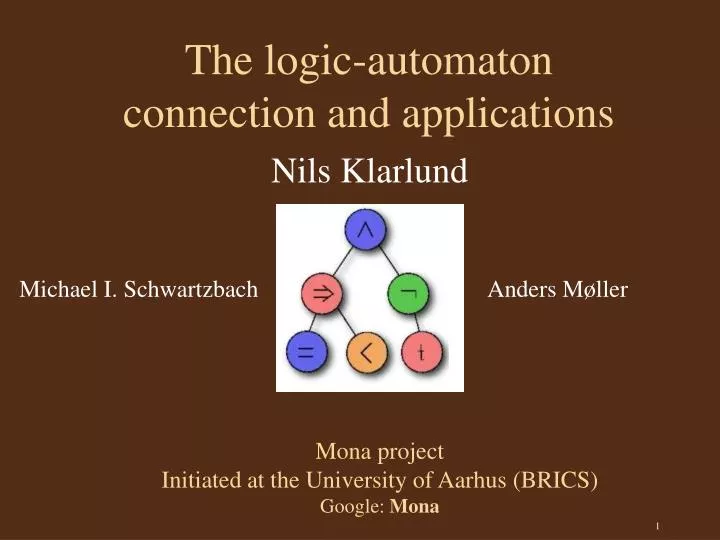 the logic automaton connection and applications