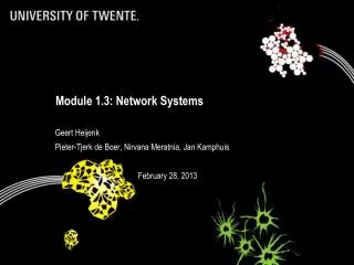 Module 1.3: Network Systems