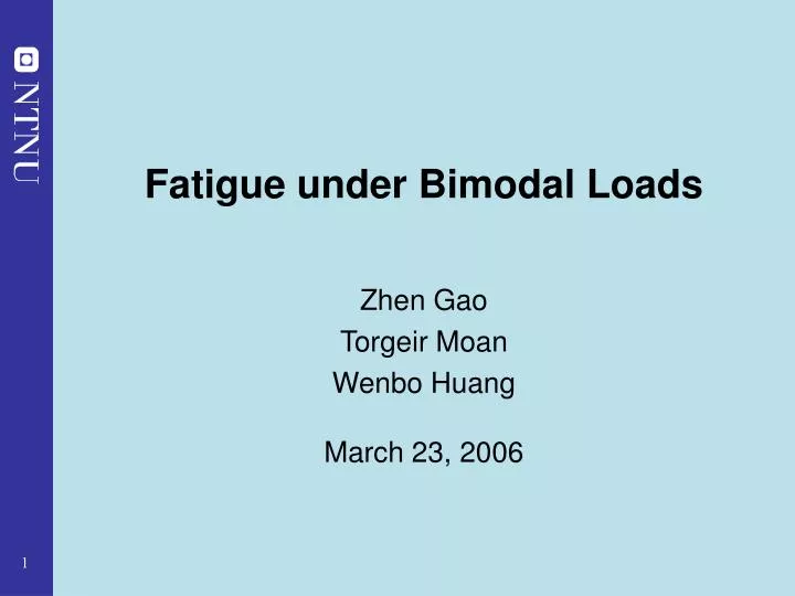 fatigue under bimodal loads