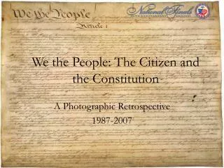 We the People: The Citizen and the Constitution