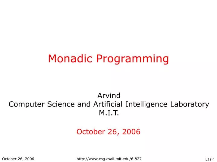 monadic programming