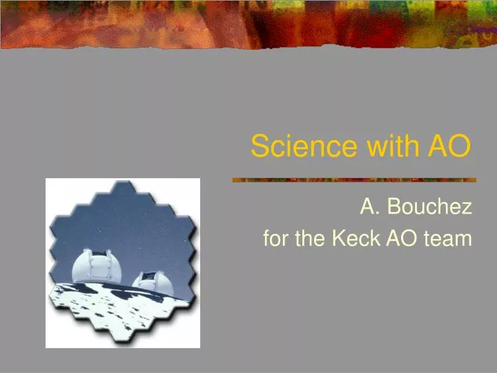 science with ao