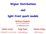 Understanding Wigner Distributions and GTMDs in Light-Front Quark Models - slide 1