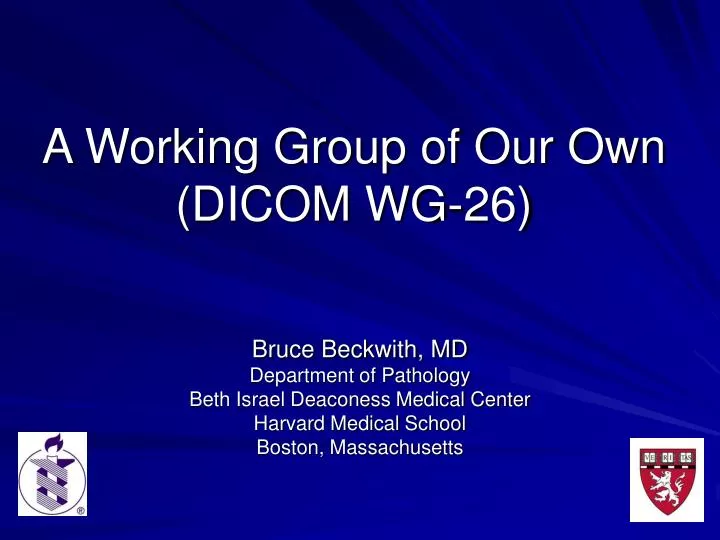 a working group of our own dicom wg 26