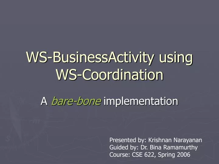 ws businessactivity using ws coordination