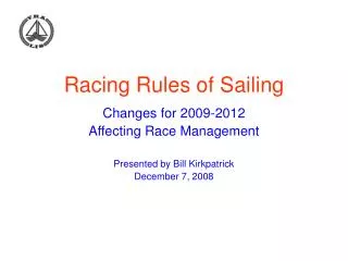 Racing Rules of Sailing