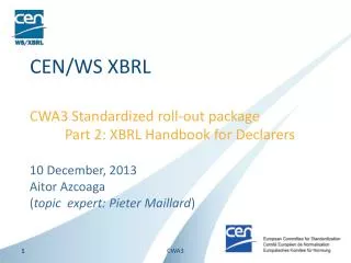 CEN/WS XBRL