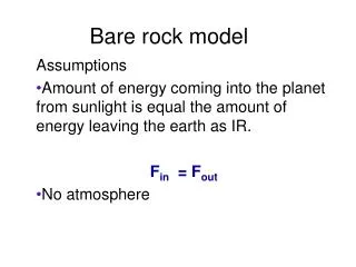 bare rock model