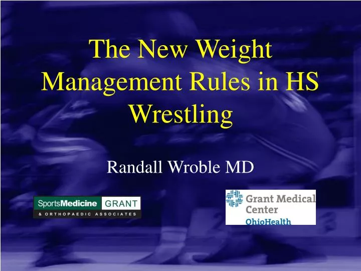 the new weight management rules in hs wrestling