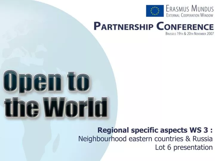 regional specific aspects ws 3 neighbourhood eastern countries russia lot 6 presentation