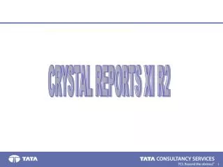 CRYSTAL REPORTS XI R2