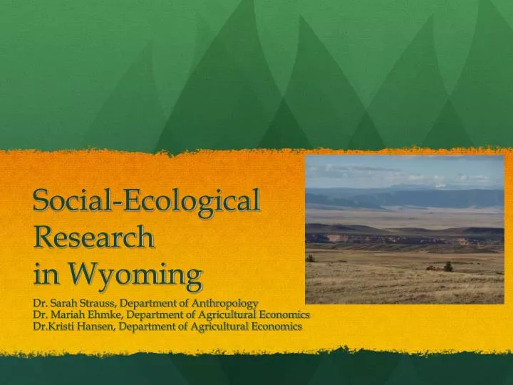 social ecological research in wyoming