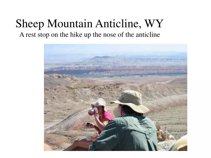 sheep mountain anticline wy a rest stop on the hike up the nose of the anticline