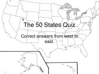 The 50 States Quiz