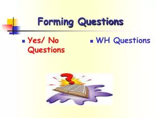 Forming Questions