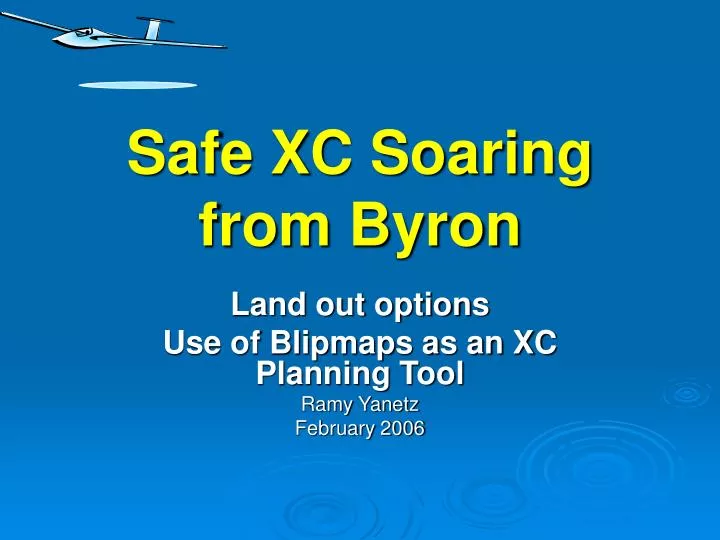 safe xc soaring from byron