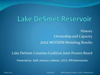 Lake DeSmet Reservoir