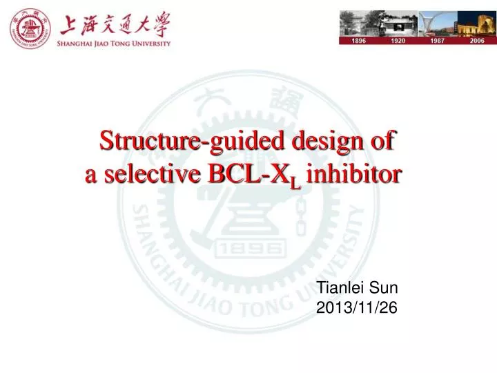 structure guided design of a selective bcl x l inhibitor