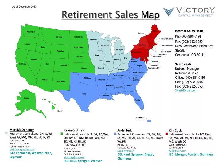 retirement sales map