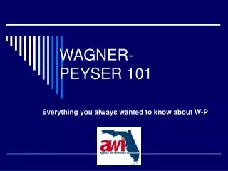 WAGNER-PEYSER 101