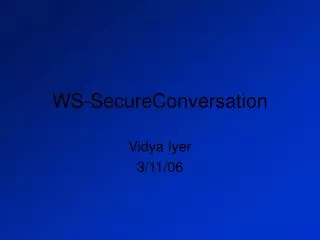 WS-SecureConversation