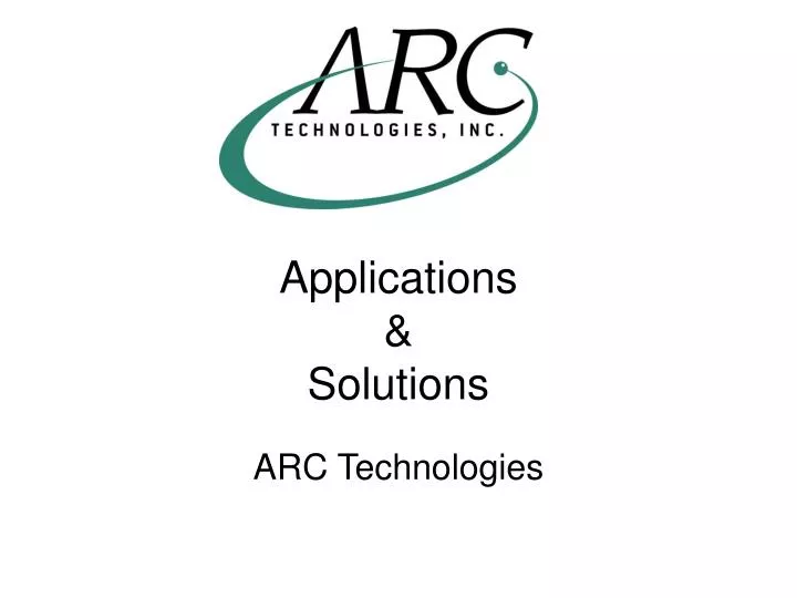 applications solutions