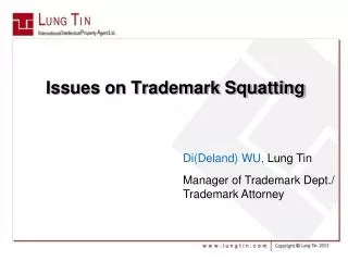 Issues on Trademark Squatting