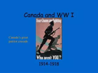 Canada and WW I