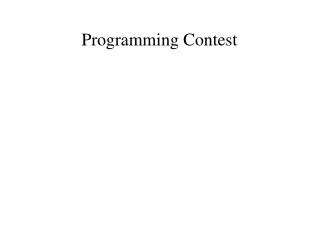 Programming Contest