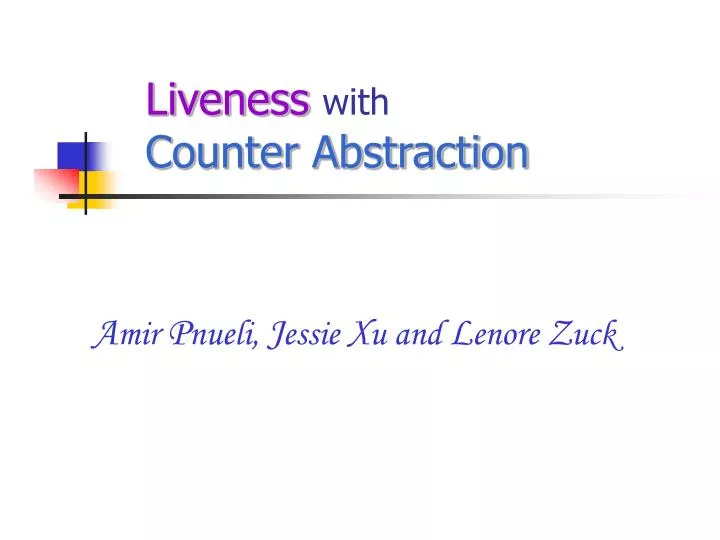 liveness with counter abstraction