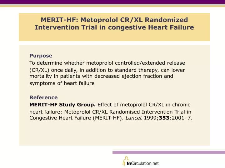 merit hf metoprolol cr xl randomized intervention trial in congestive heart failure
