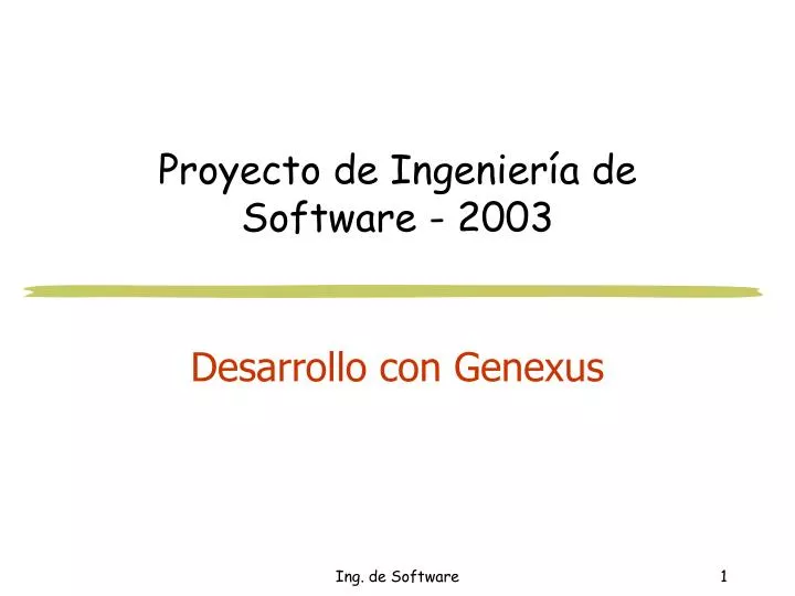 proyecto de ingenier a de software 2003