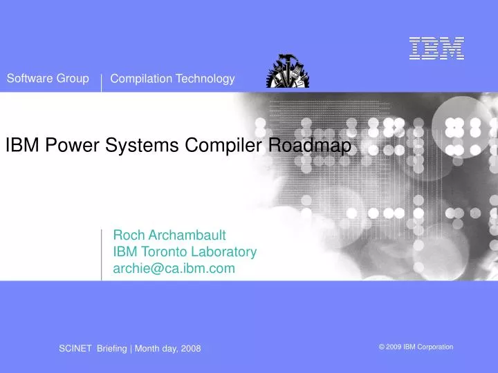 ibm power systems compiler roadmap