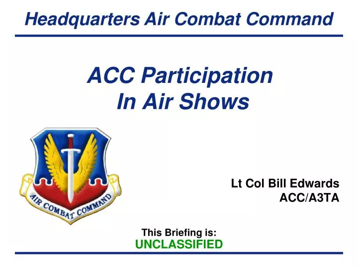 acc participation in air shows