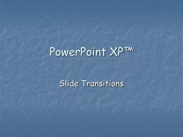powerpoint xp