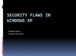 Security Flaws in Windows XP