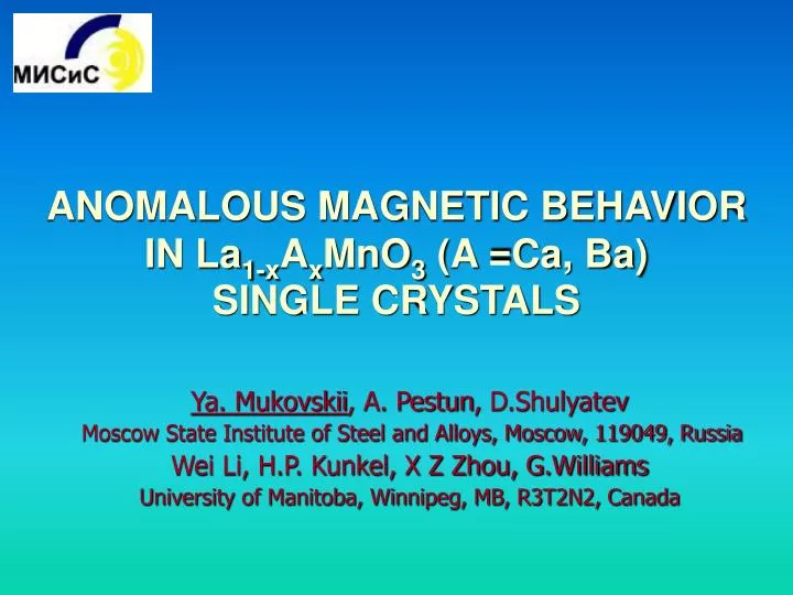 anomalous magnetic behavior in la 1 x a x mno 3 a ca ba single crystals