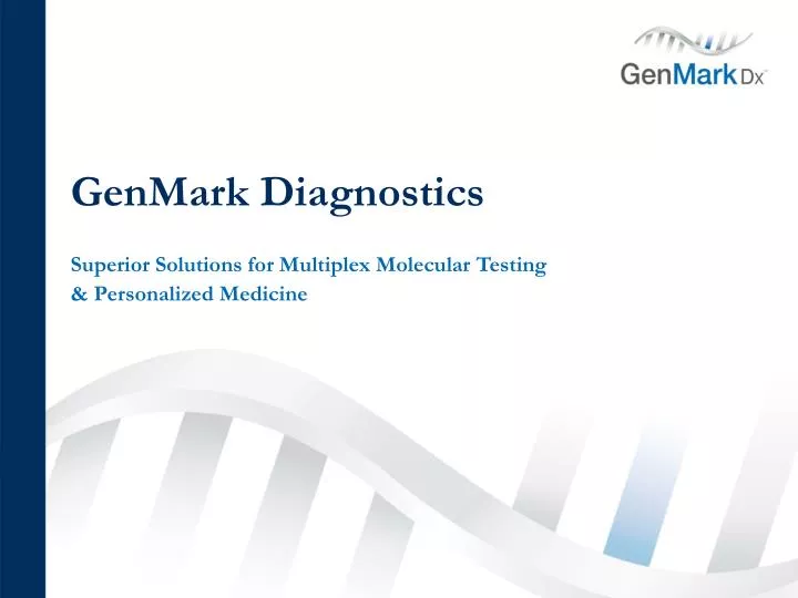 genmark diagnostics superior solutions for multiplex molecular testing personalized medicine