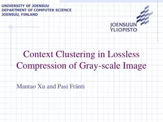 Context Clustering in Lossless Compression of Gray-scale Image