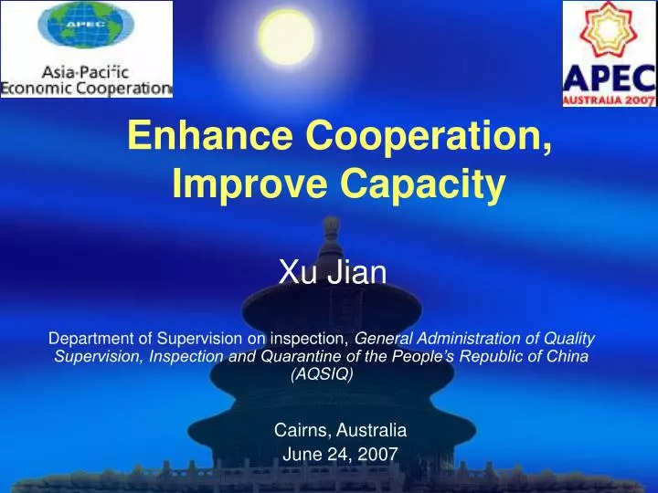 enhance cooperation improve capacity