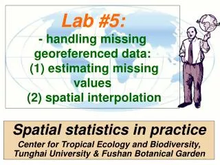 Spatial statistics in practice